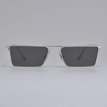 Rectangular Modern Metal Sunglasses for Men & Women || PR004HVR