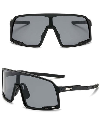 Shield Mirrored Ventilated Sports Sunglasses | UV Protected | Textured Silicon Grip | SH004HVR