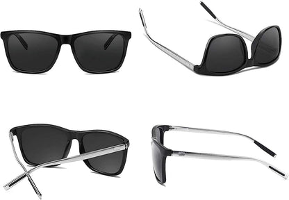 Luxurious Polarized Wayfarer Sunglasses of High Grade Aluminum Manganese Frame || VIP004HVR