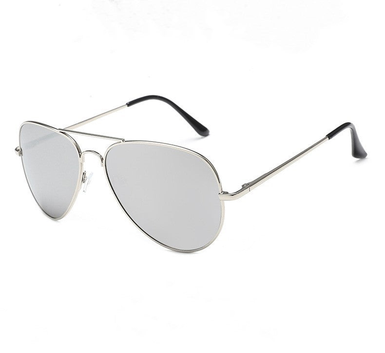 Mirrored Polarized Aviator Metal Sunglasses || Spring Hinge || P3026001HVR