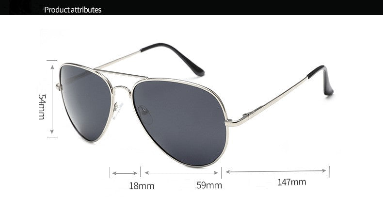 Mirrored Polarized Aviator Metal Sunglasses || Spring Hinge || P3026001HVR