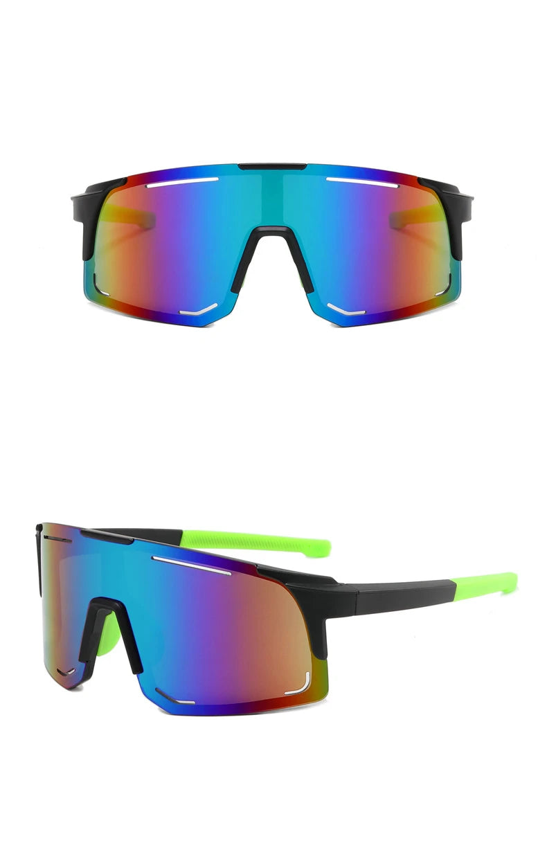 UV Shield Mirrored Sports Sunglasses for Cricket - Cycling - Riding -  Running, Silicon Grip
