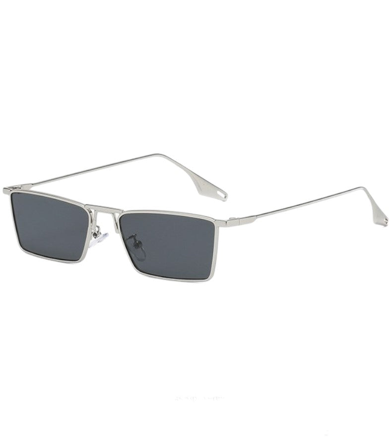 Rectangular Modern Metal Sunglasses for Men & Women || PR004HVR