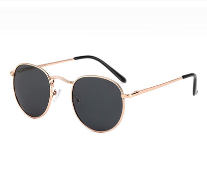LA Round Polarized Alloy Sunglasses for Men & Women || Spring Hinge || LRM004HVR