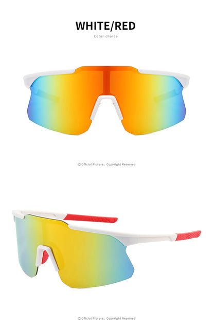 Ultra Stylish Rimless Cricket & Cycling UV Protected Sunglasses | Light Weight | High Performance | Silicon Padding | RLS006HVR