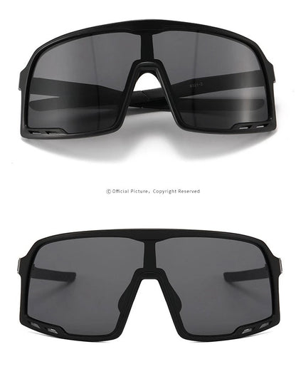 Shield Mirrored Ventilated Sports Sunglasses | UV Protected | Textured Silicon Grip | SH004HVR