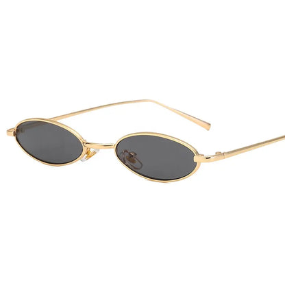 Oval Vintage Metal Frame Unisex Sunglasses || OVL003HVR