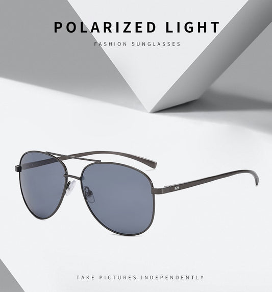 Polarized Aviator Premium Stylish Alloy Sunglasses || Spring Hinge || P64001HVR