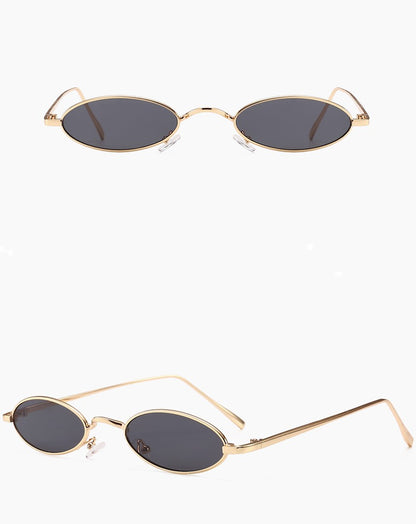 Oval Vintage Metal Frame Unisex Sunglasses || OVL003HVR