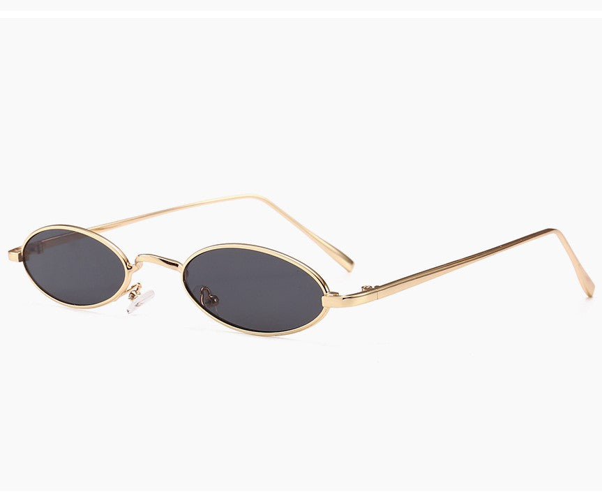 Oval Vintage Metal Frame Unisex Sunglasses || OVL003HVR