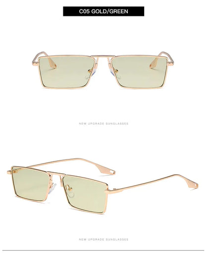 Rectangular Modern Metal Sunglasses for Men & Women || PR004HVR