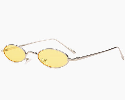 Oval Vintage Metal Frame Unisex Sunglasses || OVL003HVR