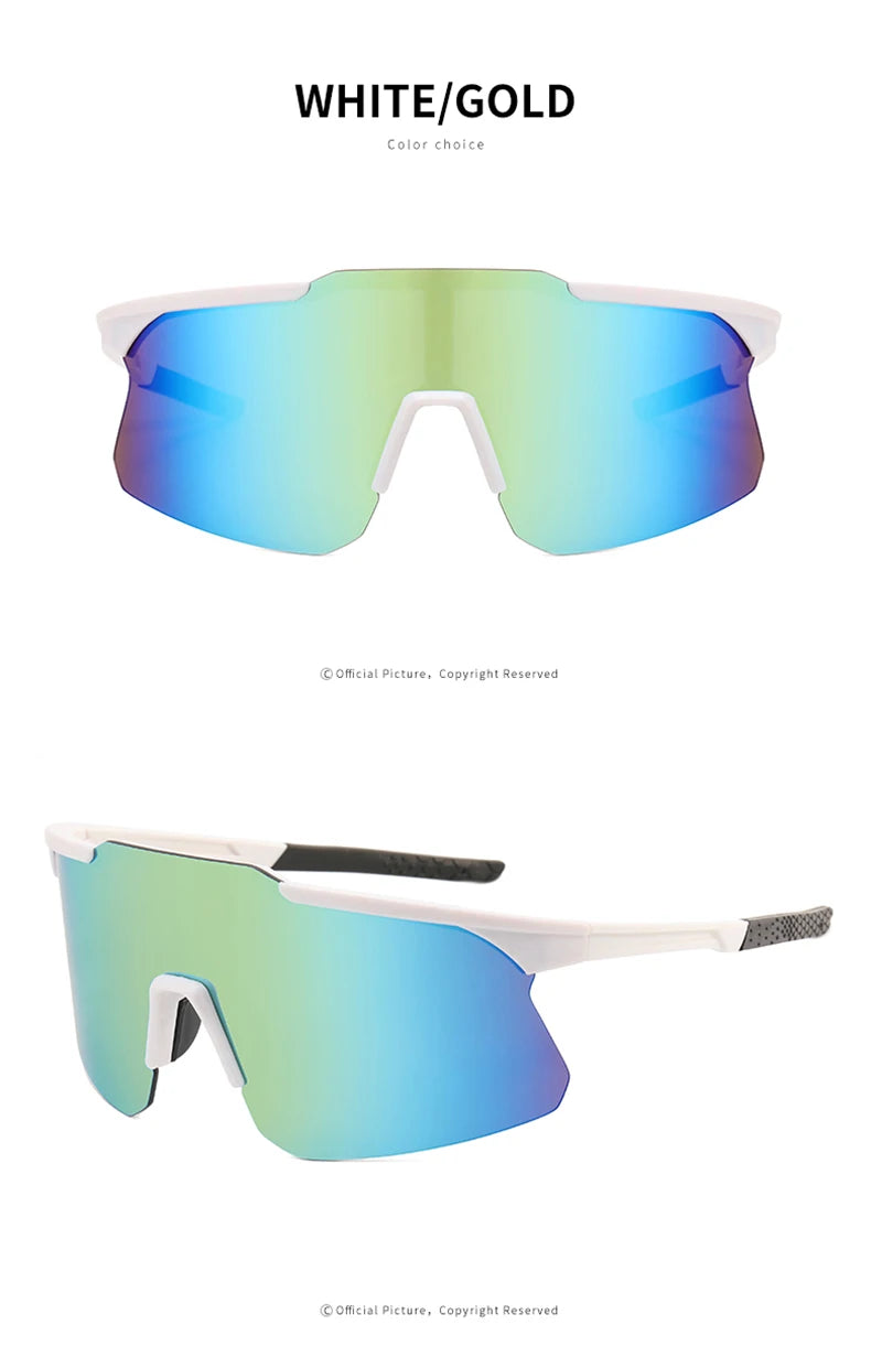 Green UV Protection Sunglasses, Clear, Wear-Resisting, Metal Hinge, High  Quality Lens, Curved Mirror