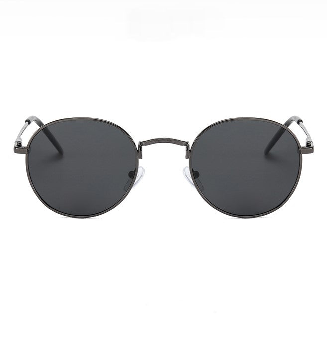 LA Round Polarized Alloy Sunglasses for Men & Women || Spring Hinge || LRM004HVR