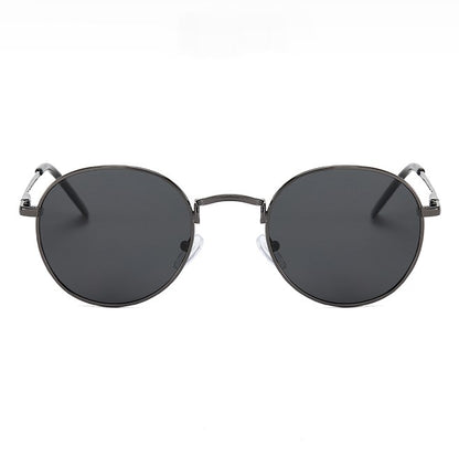 LA Round Polarized Alloy Sunglasses for Men & Women || Spring Hinge || LRM004HVR