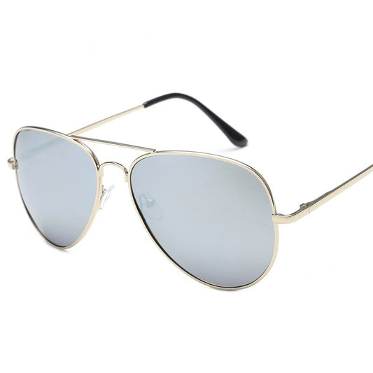 Mirrored Polarized Aviator Metal Sunglasses || Spring Hinge || P3026001HVR
