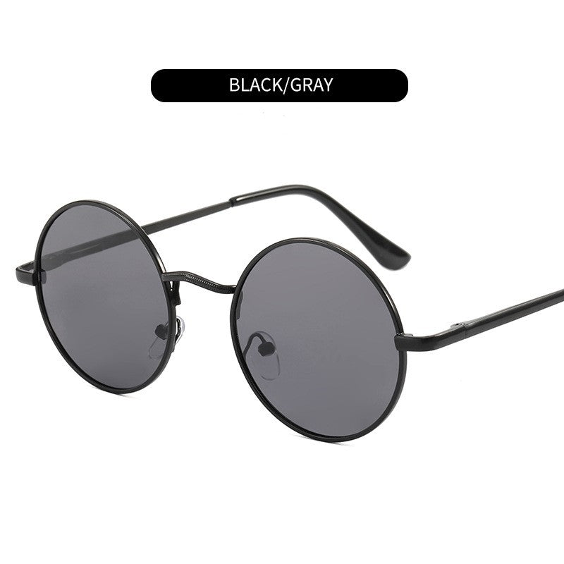 Classic Round Polarized Alloy Sunglasses || Spring Hinge || CRP004HVR