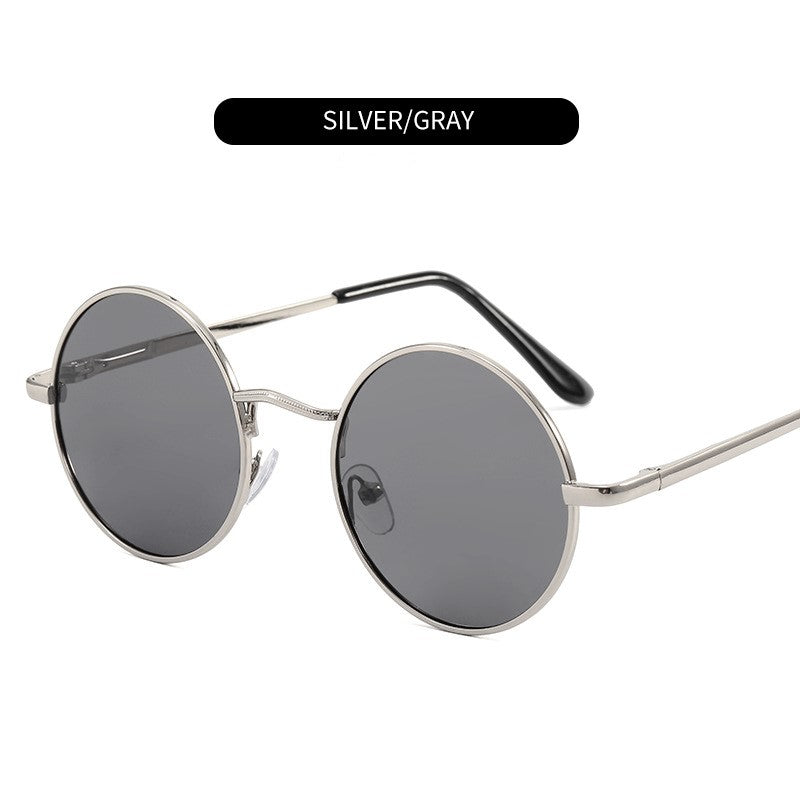 Classic Round Polarized Alloy Sunglasses || Spring Hinge || CRP004HVR