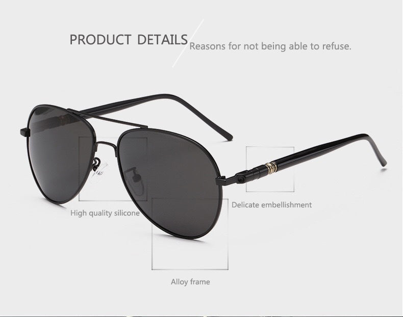 Aviator Classic Polarized Wooden Sunglasses || AW002HVR