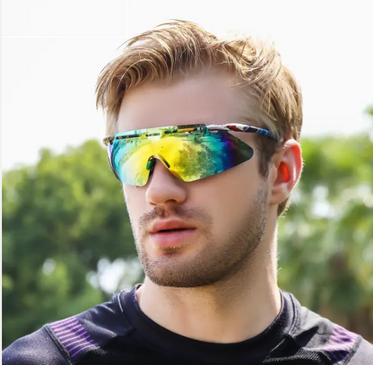 Universal FIT UV Rimless Mirrored UV Sports Sunglasses | Sleek Design | Excellent Fitting | URS004HVR