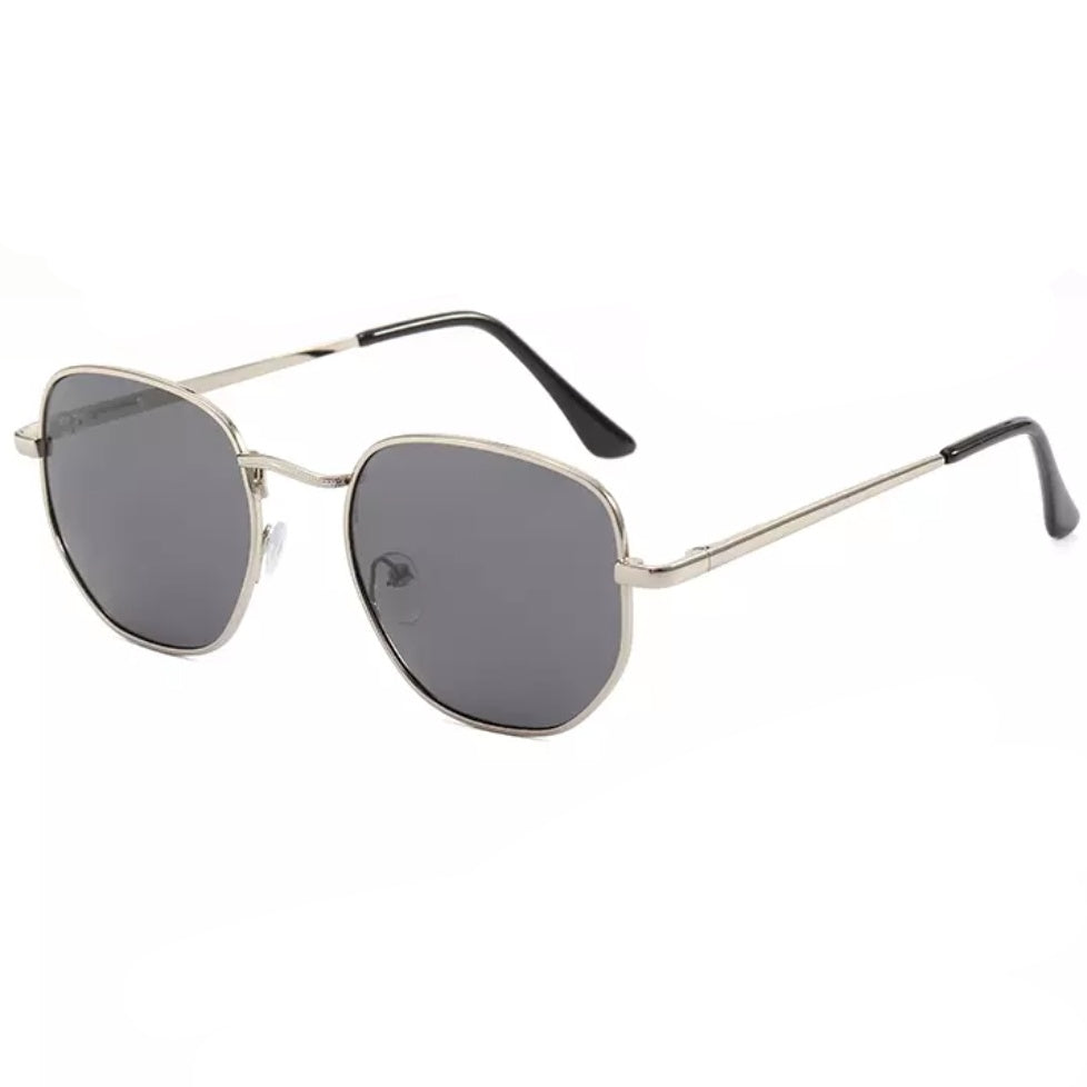 Hexagonal polarized outlet sunglasses