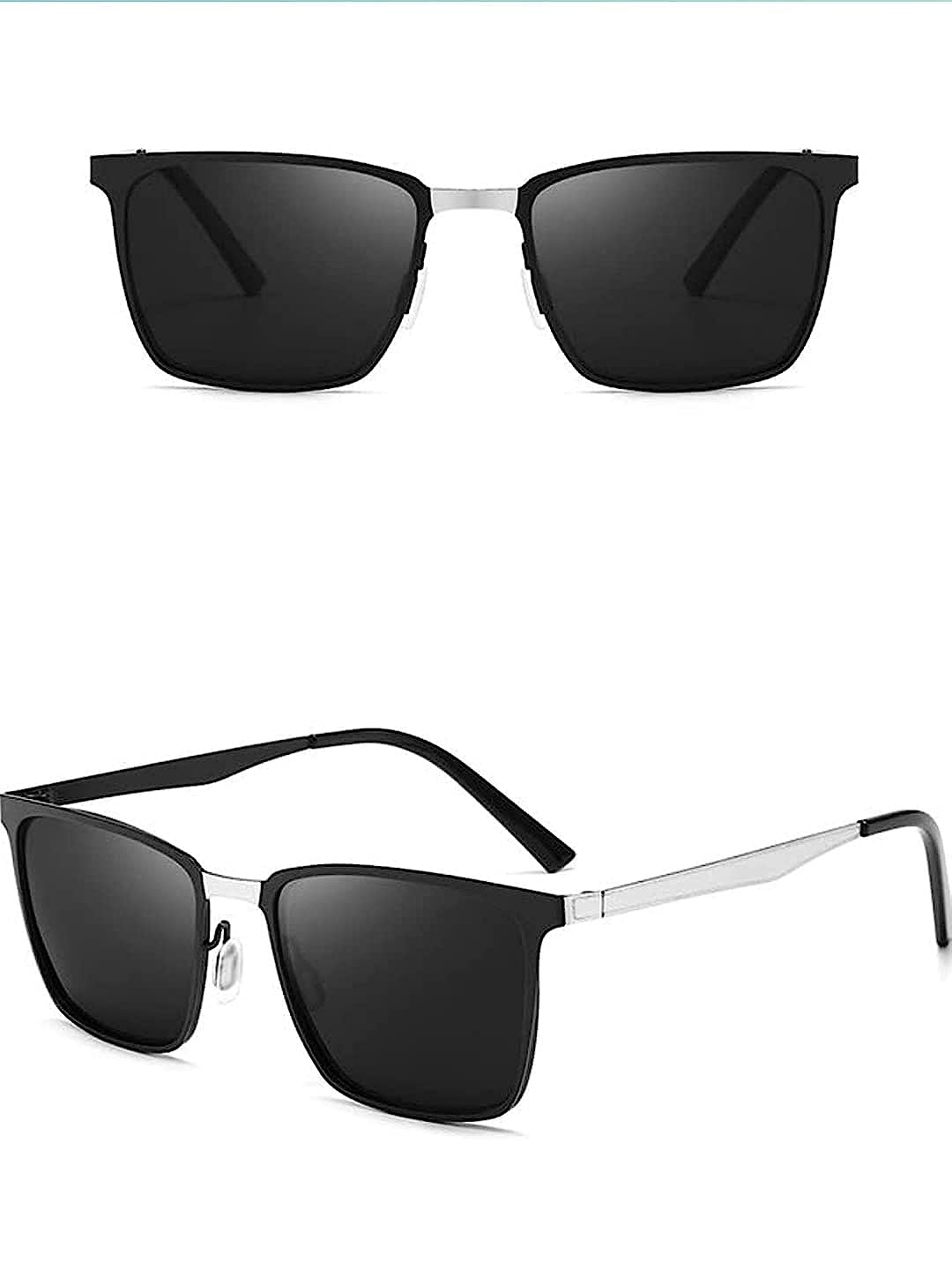 Polarized Wayfarer Premium Black Metal Sunglasses || PW002HVR