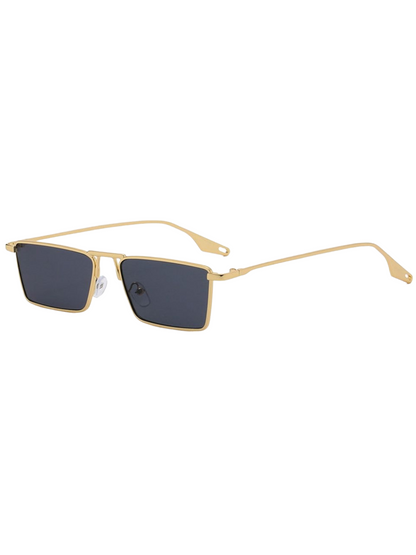 Rectangular Modern Metal Sunglasses for Men & Women || PR004HVR