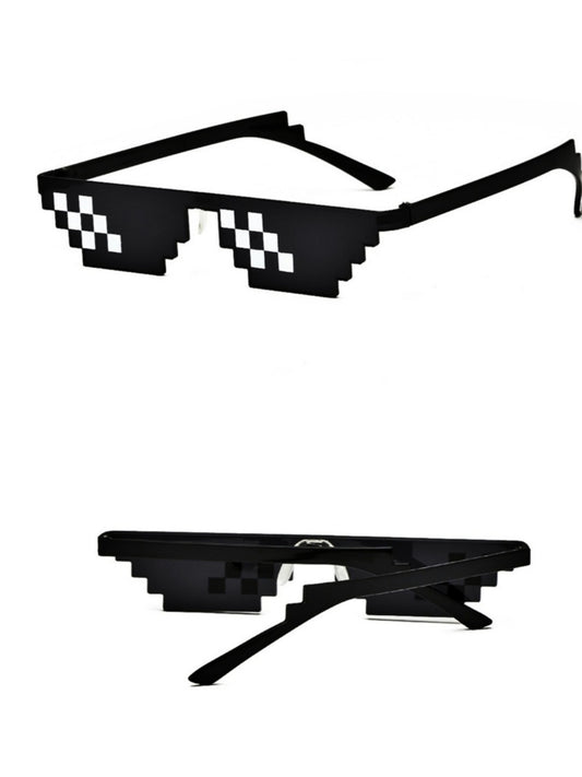 Thug Life Pixelated MEME 8 Bit Oversized Sunglasses || THG002HVR